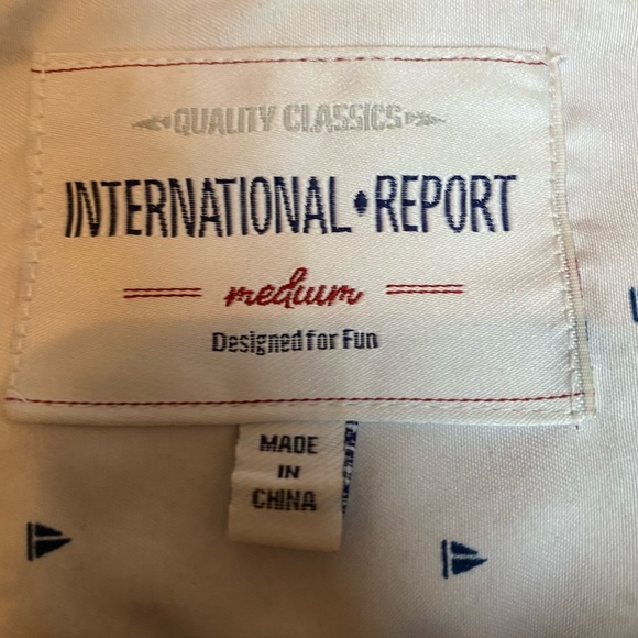 Blue with boats button up shirt - Picture 1 of 3